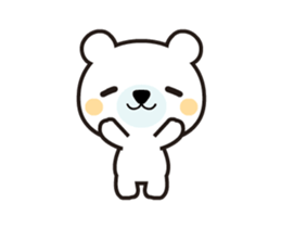 Polar bear that moves sticker #12102037