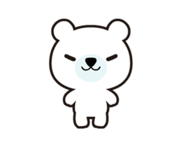 Polar bear that moves sticker #12102038