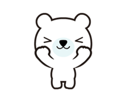 Polar bear that moves sticker #12102041