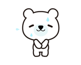 Polar bear that moves sticker #12102042