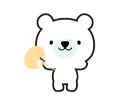 Polar bear that moves sticker #12102045