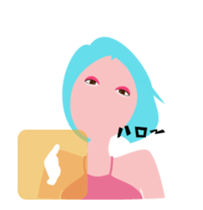 "Akari" EDM queen avatar sticker #12102270