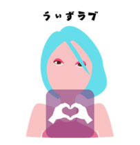 "Akari" EDM queen avatar sticker #12102273