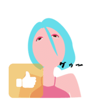 "Akari" EDM queen avatar sticker #12102275