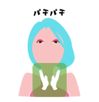 "Akari" EDM queen avatar sticker #12102276