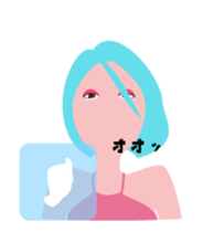 "Akari" EDM queen avatar sticker #12102277