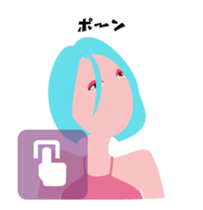 "Akari" EDM queen avatar sticker #12102278