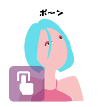 "Akari" EDM queen avatar sticker #12102278