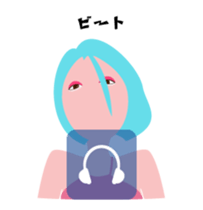 "Akari" EDM queen avatar sticker #12102282