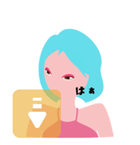 "Akari" EDM queen avatar sticker #12102285