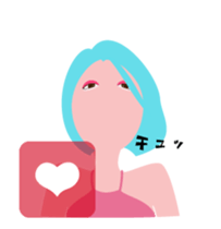 "Akari" EDM queen avatar sticker #12102289