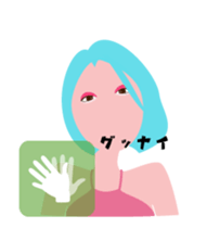 "Akari" EDM queen avatar sticker #12102291