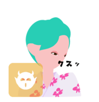 "Hana" Kimono queen avatar in summer sticker #12102344