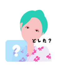 "Hana" Kimono queen avatar in summer sticker #12102346