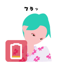 "Hana" Kimono queen avatar in summer sticker #12102348