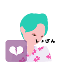 "Hana" Kimono queen avatar in summer sticker #12102352