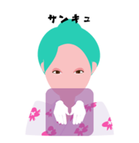 "Hana" Kimono queen avatar in summer sticker #12102357