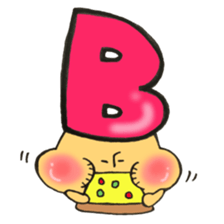 Blood type series Mr. B mushroom sticker #12102368