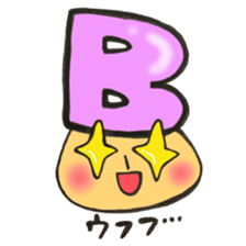 Blood type series Mr. B mushroom sticker #12102370