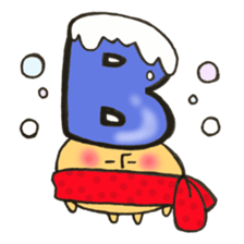 Blood type series Mr. B mushroom sticker #12102374