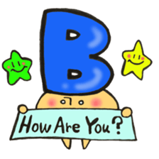 Blood type series Mr. B mushroom sticker #12102377