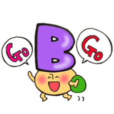 Blood type series Mr. B mushroom sticker #12102378