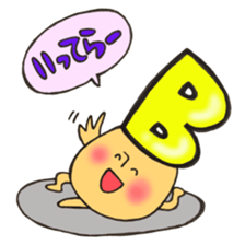 Blood type series Mr. B mushroom sticker #12102379