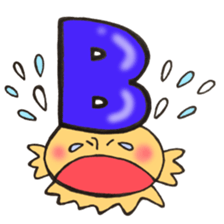 Blood type series Mr. B mushroom sticker #12102385