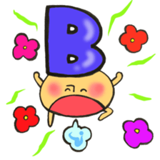 Blood type series Mr. B mushroom sticker #12102388