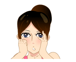 Cartoon lady (anime) sticker #12102635