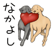 LOVE LABRADOR RETRIEVER sticker #12102986
