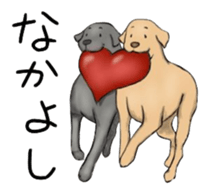 LOVE LABRADOR RETRIEVER sticker #12102998
