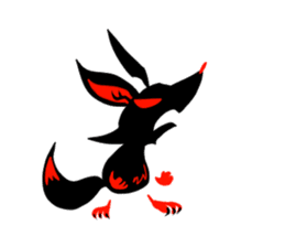 Shadow fox light up! sticker #12103297