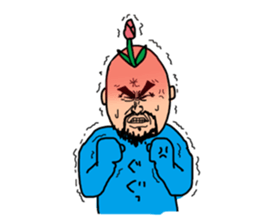 Make one flower bloom on the earth sticker #12103970