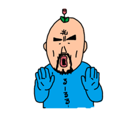 Make one flower bloom on the earth sticker #12103972