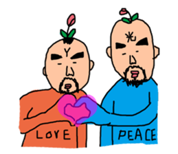 Make one flower bloom on the earth sticker #12103982