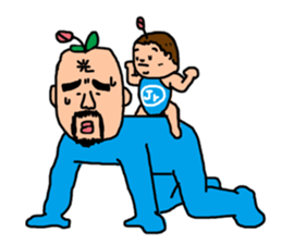 Make one flower bloom on the earth sticker #12103990