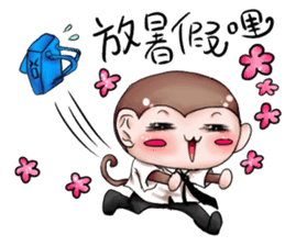 Monkey is so funny!!!_2_Summer time! sticker #12104490