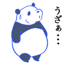 dot panda sticker #12104559