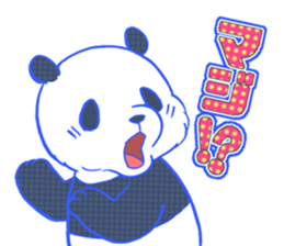 dot panda sticker #12104562