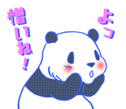 dot panda sticker #12104569