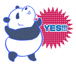 dot panda sticker #12104578