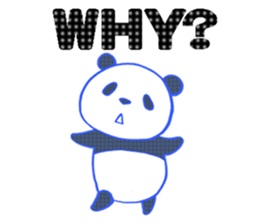 dot panda sticker #12104579
