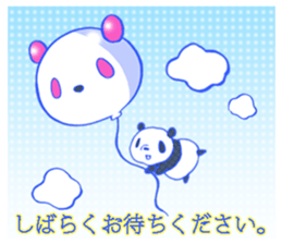 dot panda sticker #12104589