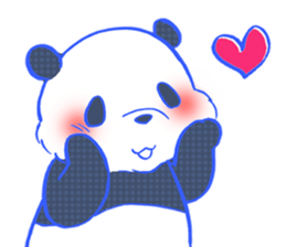 dot panda sticker #12104590