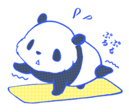 dot panda sticker #12104594