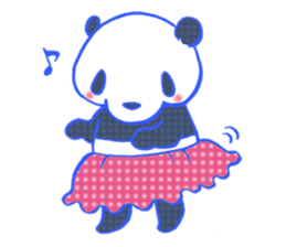 dot panda sticker #12104595