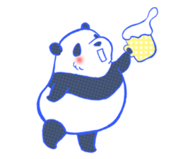 dot panda sticker #12104596