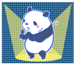dot panda sticker #12104597