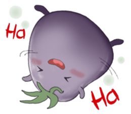 Miss eggplant with us sticker #12104879